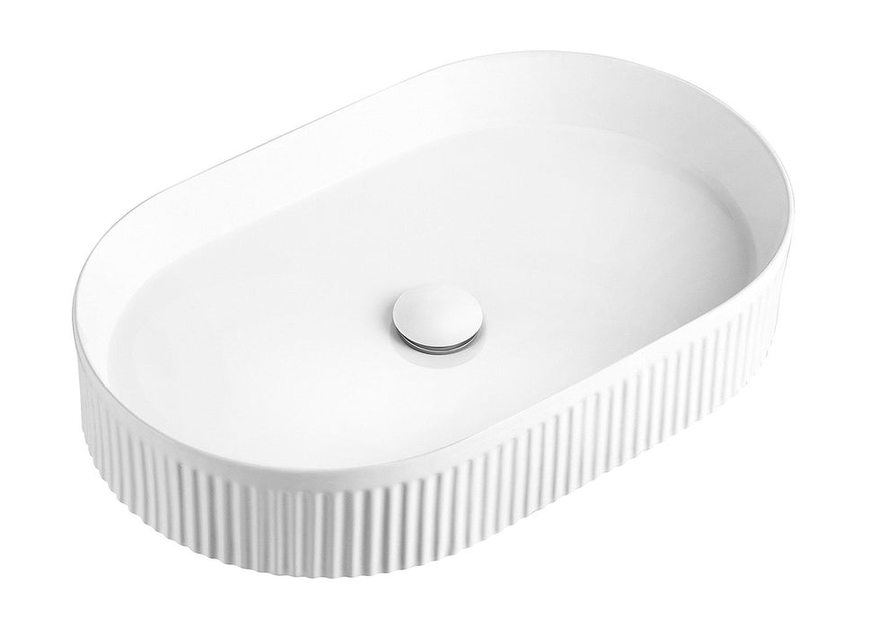 Kensington Oval Basin 560mm - Gloss White