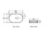 Kensington Oval Basin 580mm  - Gloss White