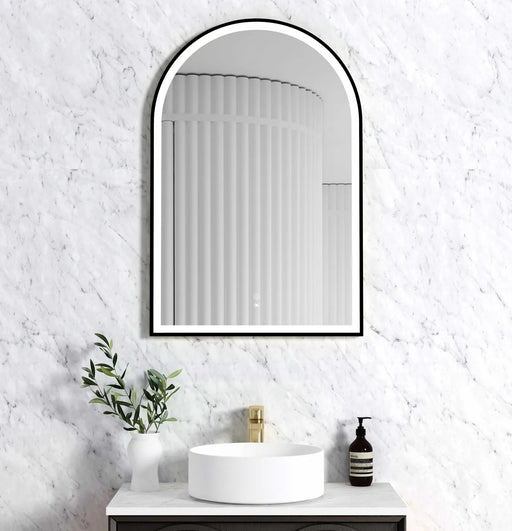 ARCHIE METAL FRAMED MIRROR 900X600 BLACK