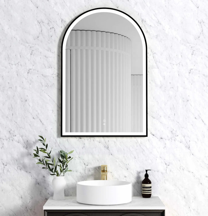 ARCHIE METAL FRAMED MIRROR 900X600 BLACK