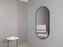 NOOSA OVAL BLACK METAL FRAME MIRROR 1200X600