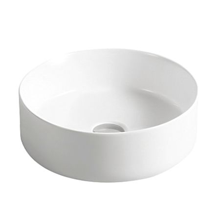 Artis 355mm Matte White Straight Edge Basin