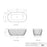 Attica Kensington Bath 1500mm Matte White