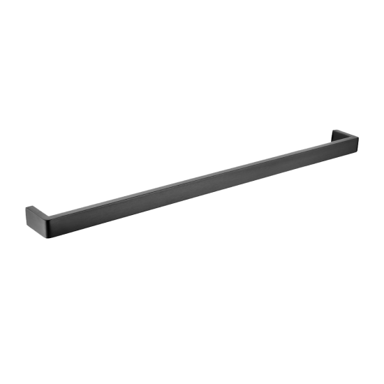 IVANO  Series Square Gun Metal Grey Single Towel Rail 800mm