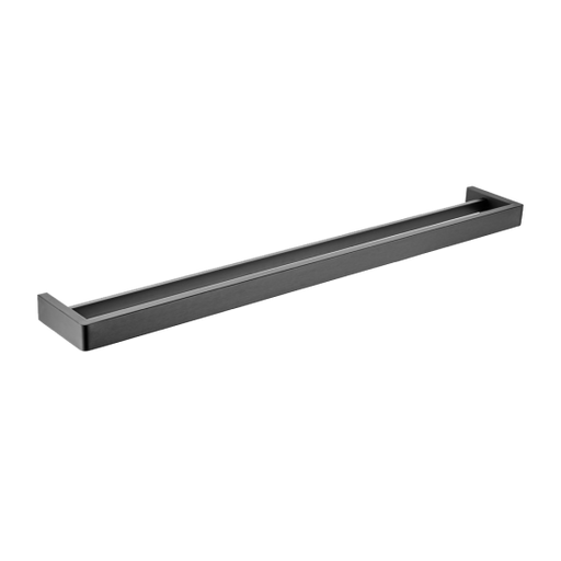 IVANO Series Square Gun Metal Grey Double Towel Rail 800mm