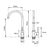 Round Matt Black Kitchen Sink Mixer Tap