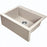 Laveo 490*580*220mm Beige Granite Stone Sink Single Bowl