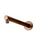 Round Wall Shower Arm 400mm - Lustre Bronze