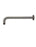 Round Wall Shower Curved  Arm 400mm - Shadow Gunmetal