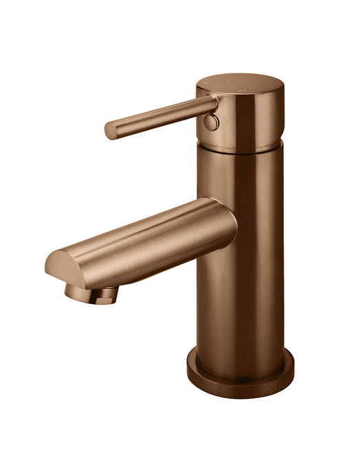 Round Paddle Basin Mixer - Lustre Bronze