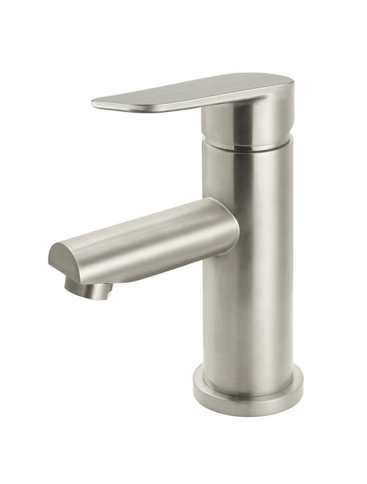 Round Paddle Basin Mixer - Brushed Nickel