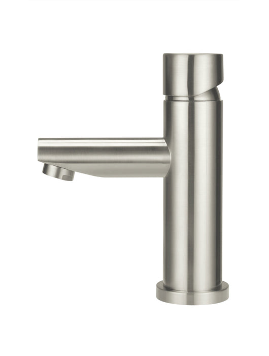 Round Pinless Basin Mixer - Brushed Nickel