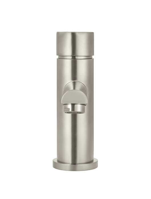 Round Pinless Basin Mixer - Brushed Nickel