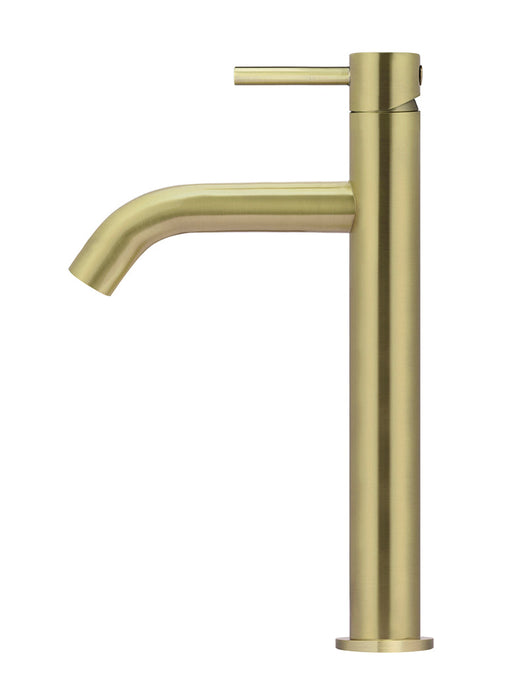 Piccola Tall Basin Mixer Tap With 130mm Spout - Tiger Bronze