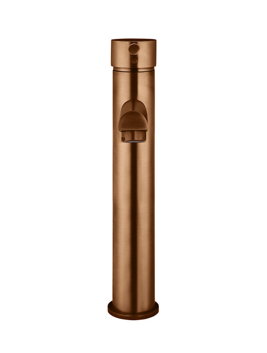 Round Tall Basin Mixer - Lustre Bronze