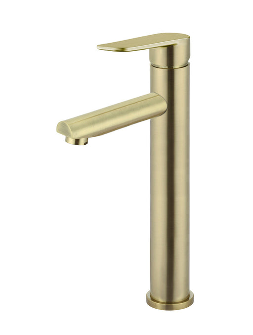 Round Paddle Tall Basin Mixer - Tiger Bronze