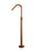 Round Freestanding Bath Spout & Hand Shower - Lustre Bronze