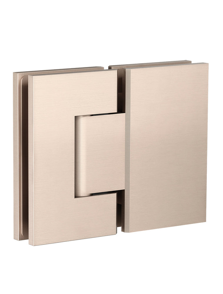 Glass to Glass Shower Door Hinge - Champagne