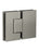 Glass to Glass Shower Door Hinge - Shadow Gunmetal