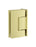 Glass to Wall Shower Door Hinge - Tiger Bronze