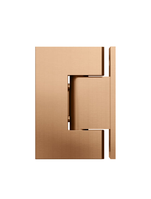 Glass to Wall Shower Door Hinge - Lustre Bronze