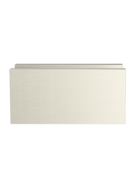Glass Fixing U Bracket - Brushed Nickel