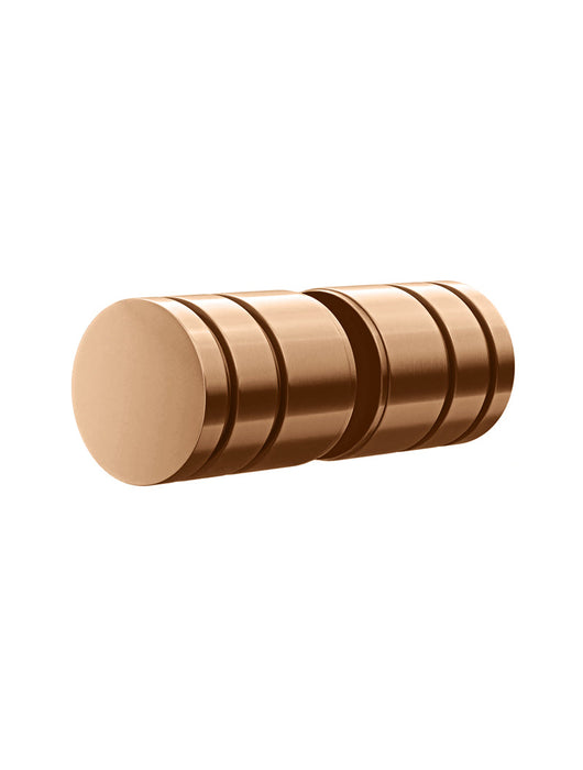 Shower Door Round Handle - Lustre Bronze