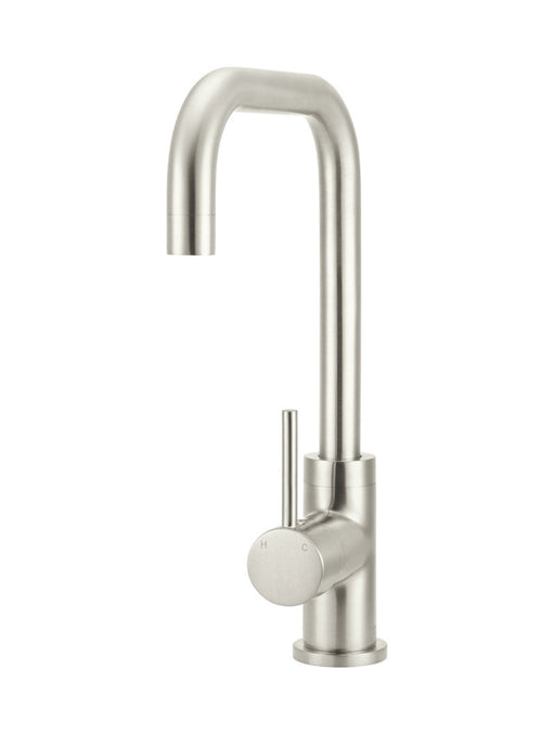 Round Kitchen Mixer Tap - Brushed Nickel