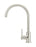 Round Gooseneck Kitchen Mixer Tap - Brushed Nickel