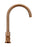 Round Gooseneck Kitchen Mixer Tap - Lustre Bronze