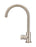 Round Gooseneck Kitchen Mixer Tap With Pinless Handle - Champagne