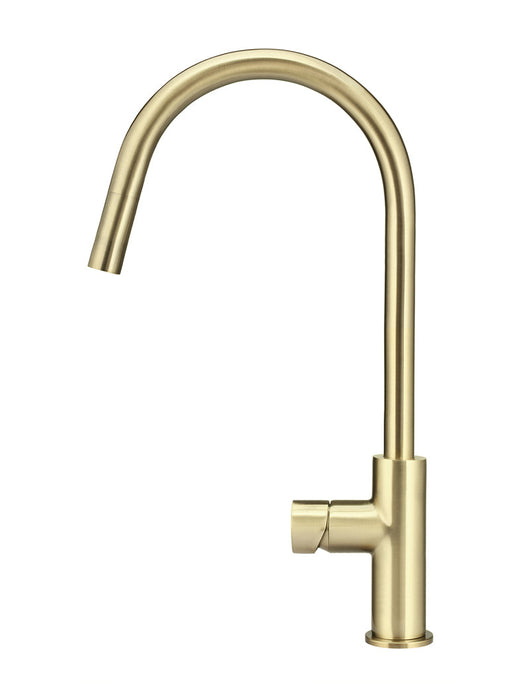 Round Pinless Piccola  Pull Out Kitchen Mixer Tap - Tiger Bronze