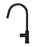 Round Pinless Piccola  Pull Out Kitchen Mixer Tap - Matte Black
