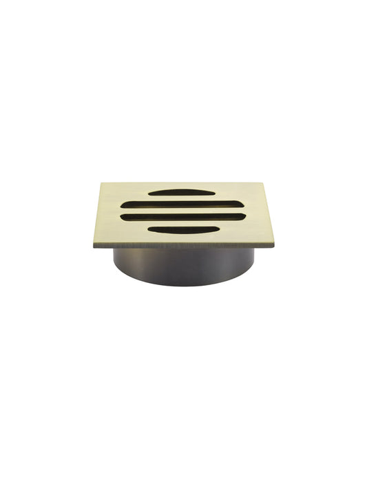 Square Floor Grate Shower Drain 50mm Outlet - Tiger Bronze