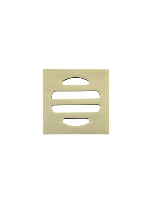 Square Floor Grate Shower Drain 50mm Outlet - Tiger Bronze