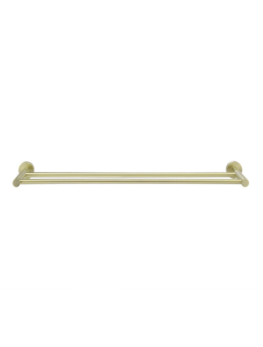 Round Double Towel Rail 600mm - Tiger Bronze
