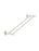 Round Double Towel Rail 600mm - Brushed Nickel