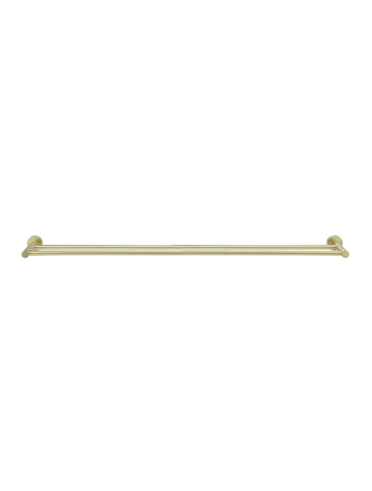 Round Double Towel Rail 900mm - Tiger Bronze