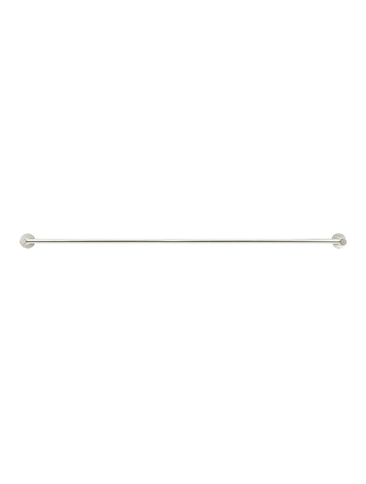 Round Double Towel Rail 900mm - Brushed Nickel