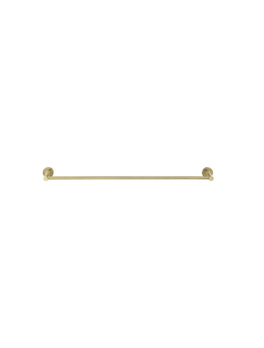 Round Single Towel Rail 600mm - Tiger Bronze