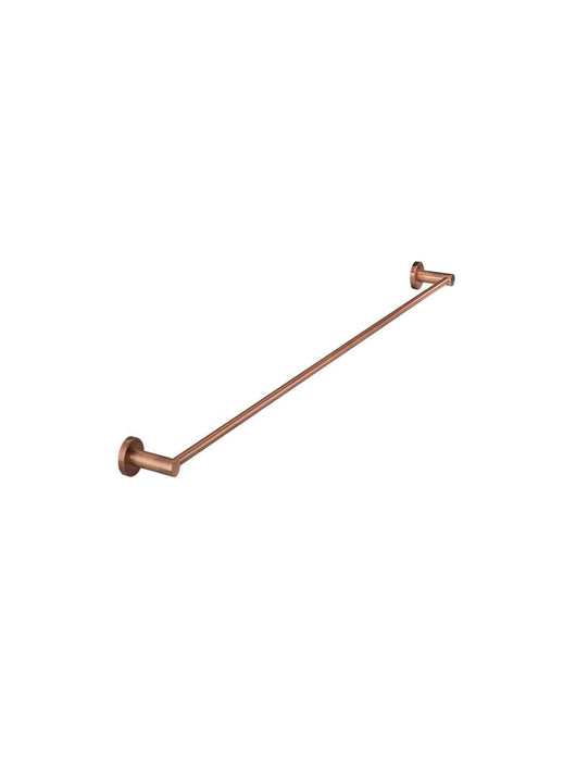 Round Single Towel Rail 600mm - Lustre Bronze