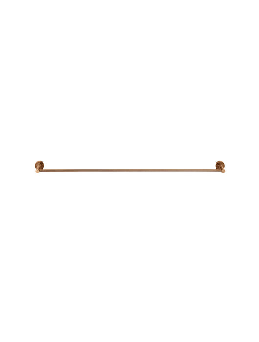 Round Single Towel Rail 600mm - Lustre Bronze