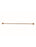 Round Single Towel Rail 900mm - Lustre Bronze