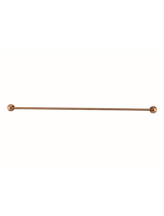 Round Single Towel Rail 900mm - Lustre Bronze