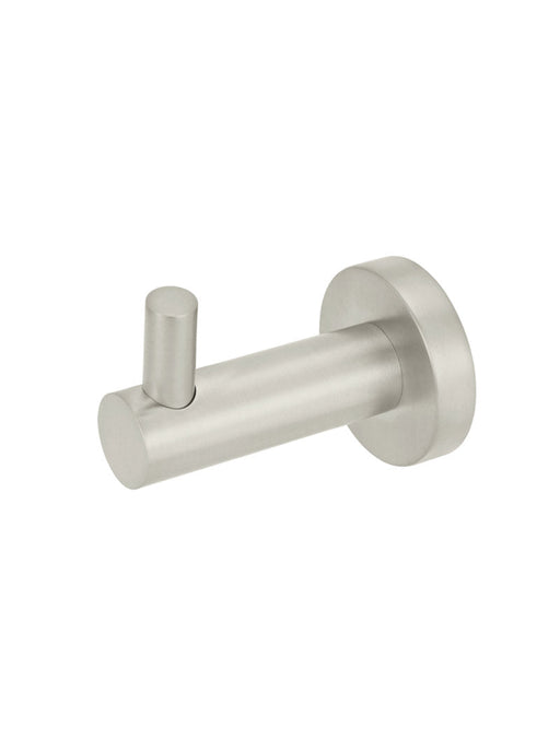 Round Robe Hook -  Brushed Nickel