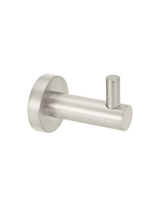 Round Robe Hook -  Brushed Nickel