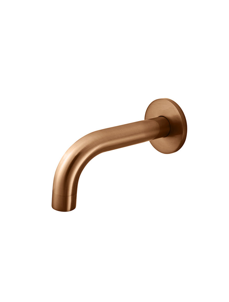 Universal Round Curved Spout 130mm - Lustre Bronze