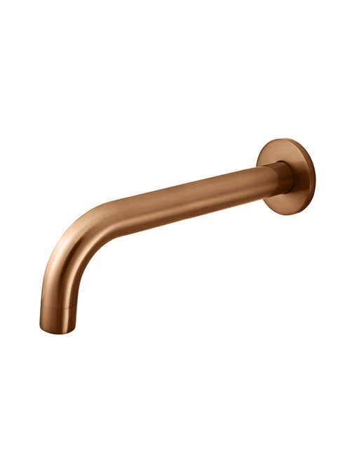 Universal Round Curved Spout - Lustre Bronze