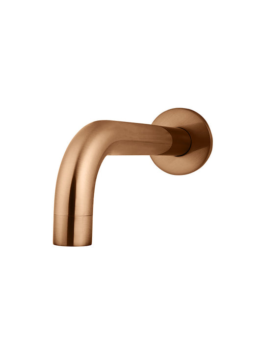 Universal Round Curved Spout - Lustre Bronze