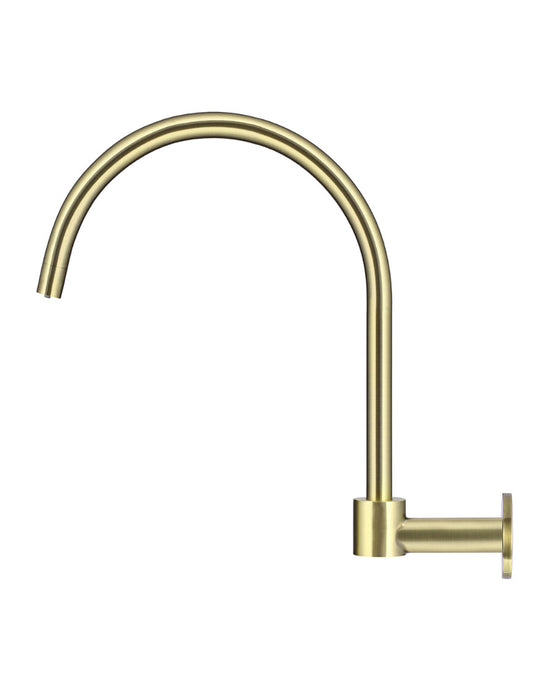 Round High-Rise Swivel Wall Spout - Tiger Bronze